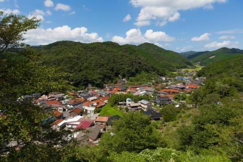 (1517-1)フォトグラファー安森信が撮る長門市の風景「俵山　山から」カラー