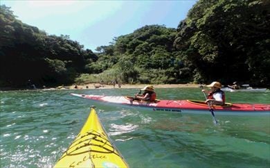 (1504)シーカヤック半日体験と温泉のセット（ペア）