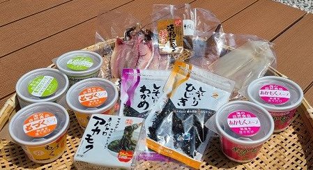 スープとふりかけと干物の詰め合わせセット　もづく　青さのり　あかもく　インスタント　低カロリー　ヘルシー(1009)