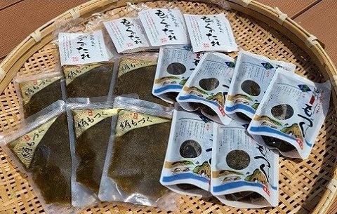 天然絹もづくの詰め合わせセット【低カロリー ヘルシー 食物繊維 美容 栄養 免疫 血圧 ダイエット 山口県 長門市】(1010)