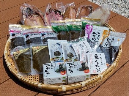 (1249)3種のもづくと干物の詰め合わせセット　あかもく　ひじき　低カロリー　ヘルシー