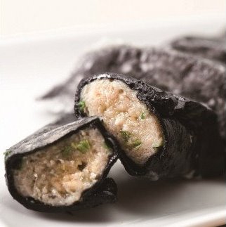 (1156)山口県産　オリジナル地鶏「長州黒かしわ」　手作り餃子　5個入×5パック　25個