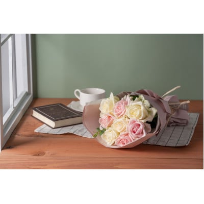 ホシファーム　フリルブーケ　ホワイトピンク　8本【配送不可地域：離島】