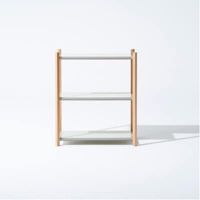 【Fulcrum】Baguette shelf シェルフ/3段×1列(ホワイト)