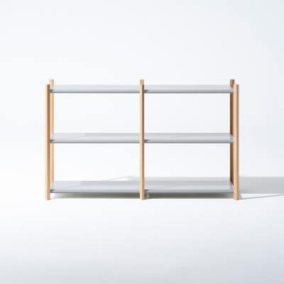 【Fulcrum】Baguette shelf シェルフ/3段×2列(シルバー)