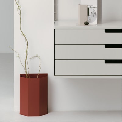 【Fulcrum】POLY Bin ビン / ダストボックス(rusty red レッド)