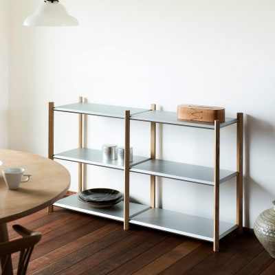 【Fulcrum】Baguette shelf シェルフ/3段×2列(シルバー)