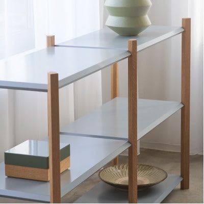 【Fulcrum】Baguette shelf シェルフ/3段×2列(グレー)