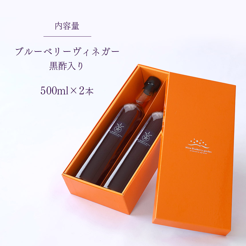 ブルーベリーヴィネガー黒酢入り2本セット