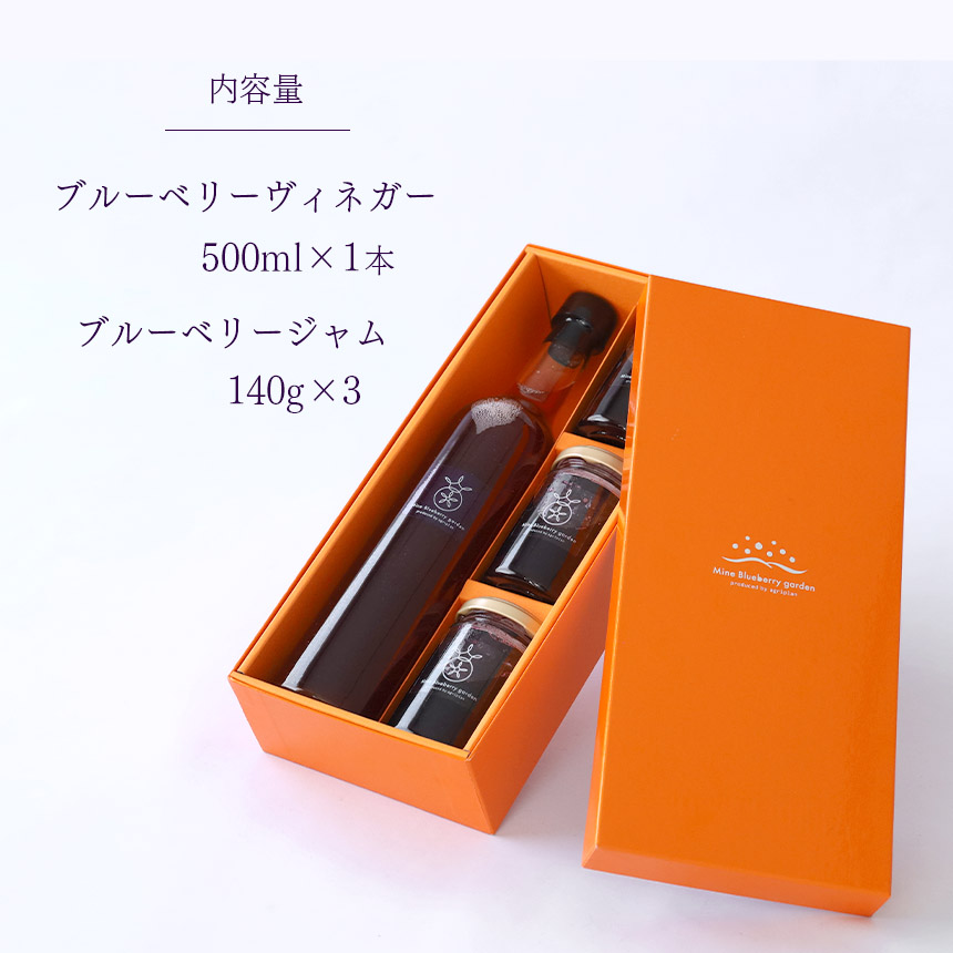 ブルーベリーヴィネガー＆ジャム3本セット