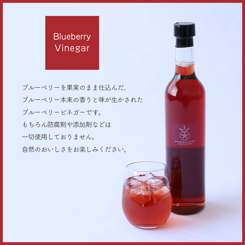 ブルーベリーヴィネガー黒酢入り2本セット