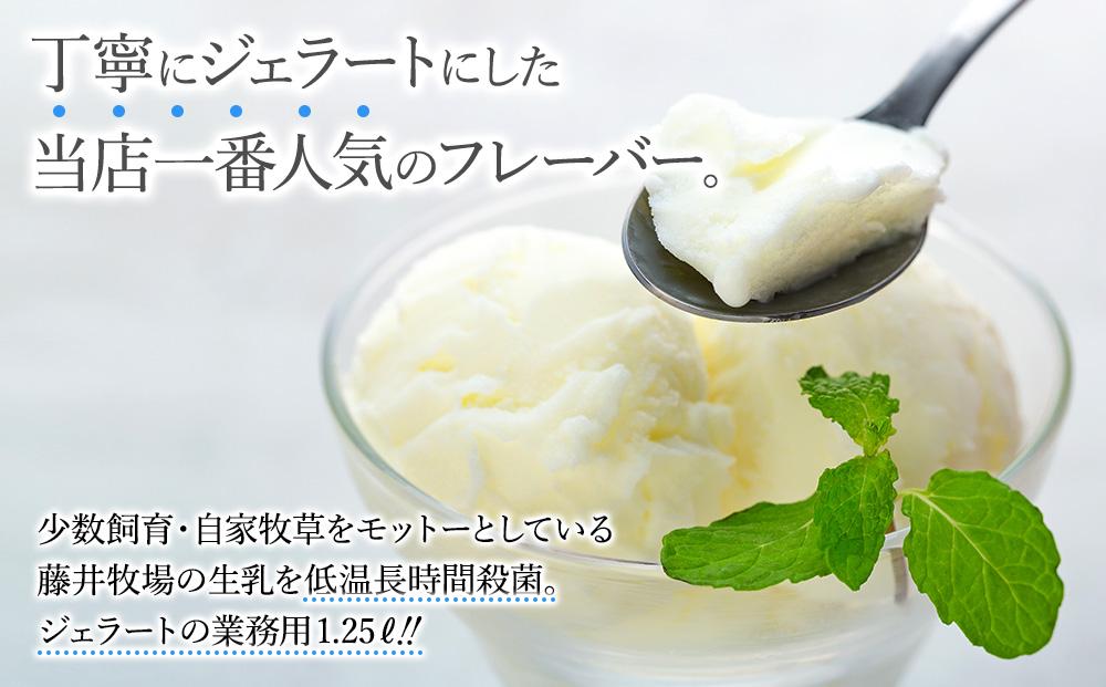 【訳あり】ミルク ジェラート 1.25リットル【大容量 アイス 業務用 スイーツ 人気 デザート 冷凍 氷菓子 1.25L 家族 ファミリーサイズ 朝搾りミルク】
