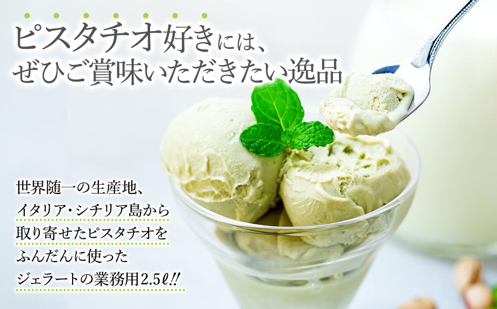 【数量限定】ピスタチオ ジェラート 2.5リットル【大容量 アイス 業務用 訳あり スイーツ 人気 デザート 冷凍 氷菓子 2.5L 家族 ファミリーサイズ イタリア シチリア産】