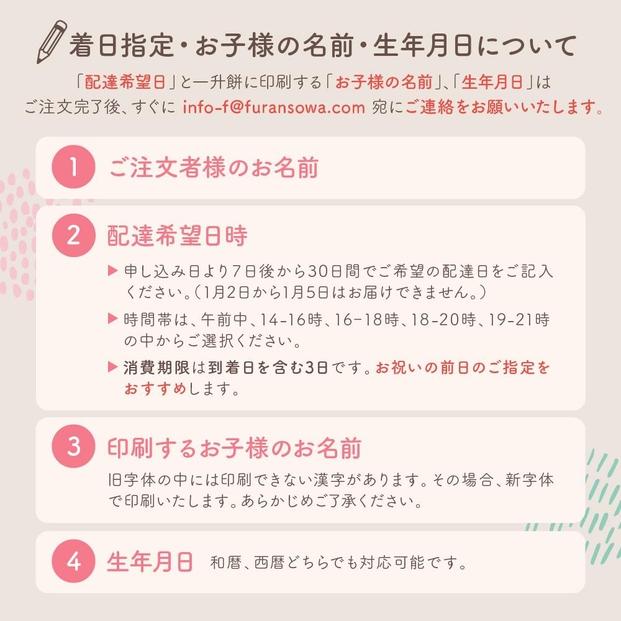 一升餅 セット イラスト青 選び取りカード リュック 【7日後からお届け日指定可能】
