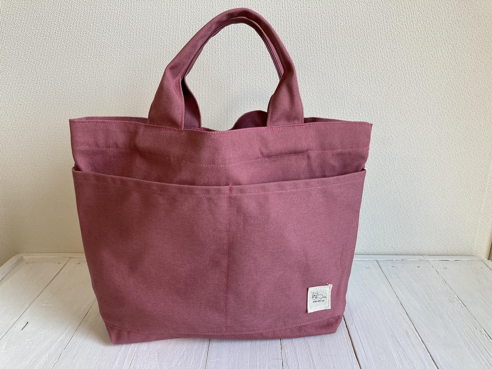 ことばミニトート【スモークピンク】