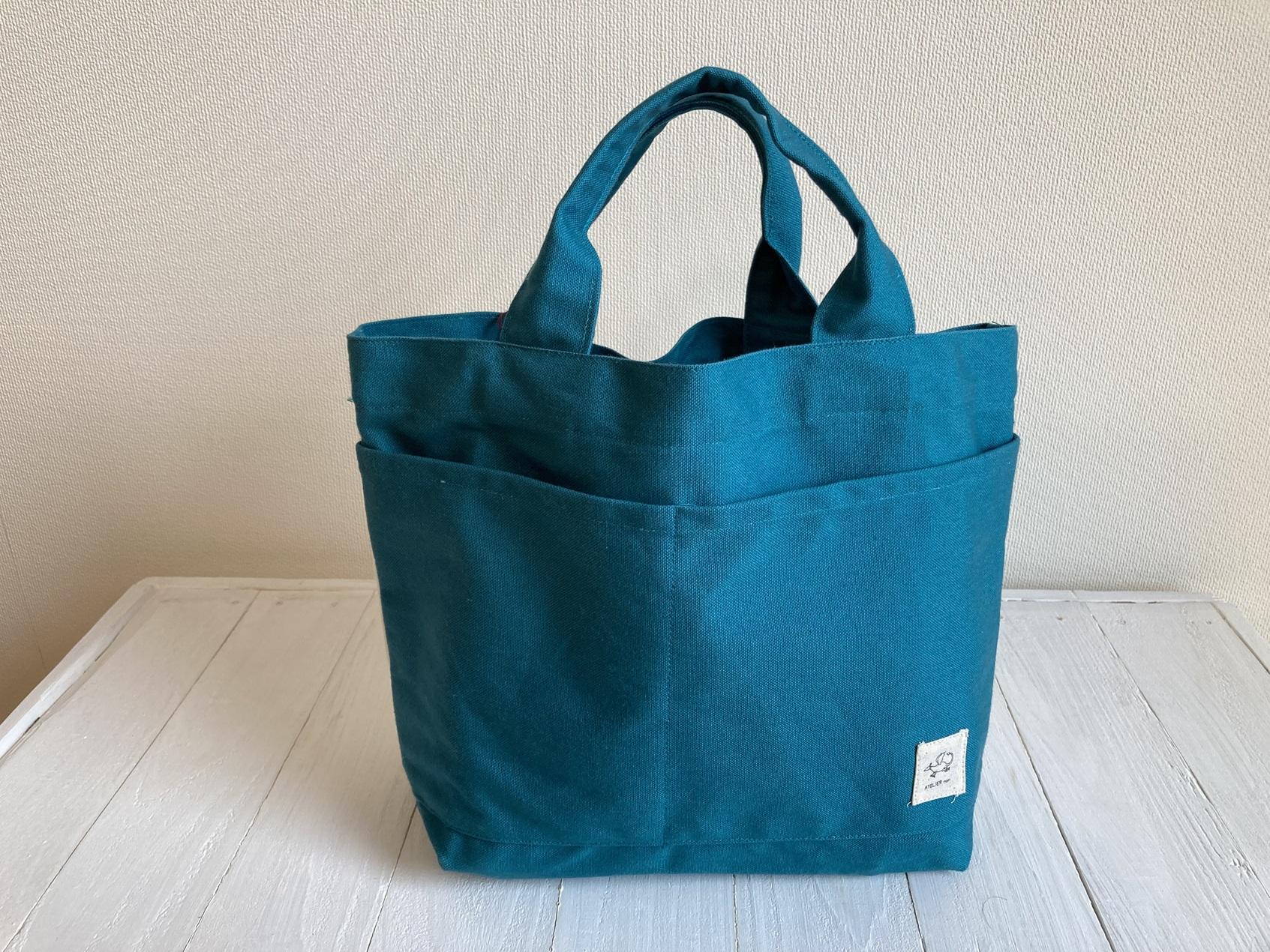 ことばミニトート【ティールグリーン】