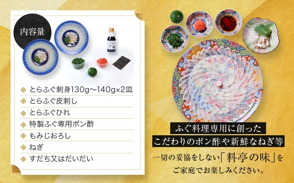 ★最高級天然とらふぐの刺身2皿セット(4～5人前)【配達不可地域有】