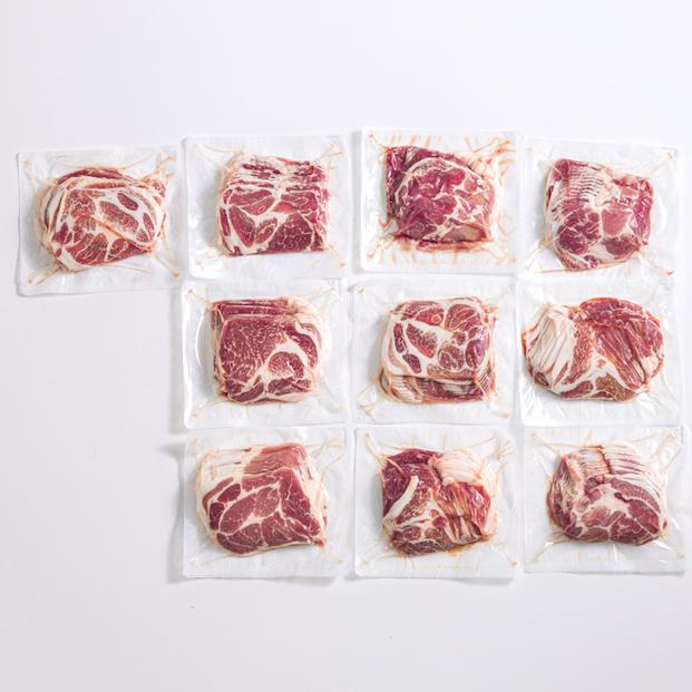 肩ロースしゃぶしゃぶ250ｇ×10パック小分けセット│携帯の電波も届かない環境で育った旨みたっぷりのハイポー豚