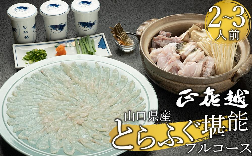 【着日指定可】山口県産とらふぐ堪能フルコース（２～３人前）【配達不可地域有】