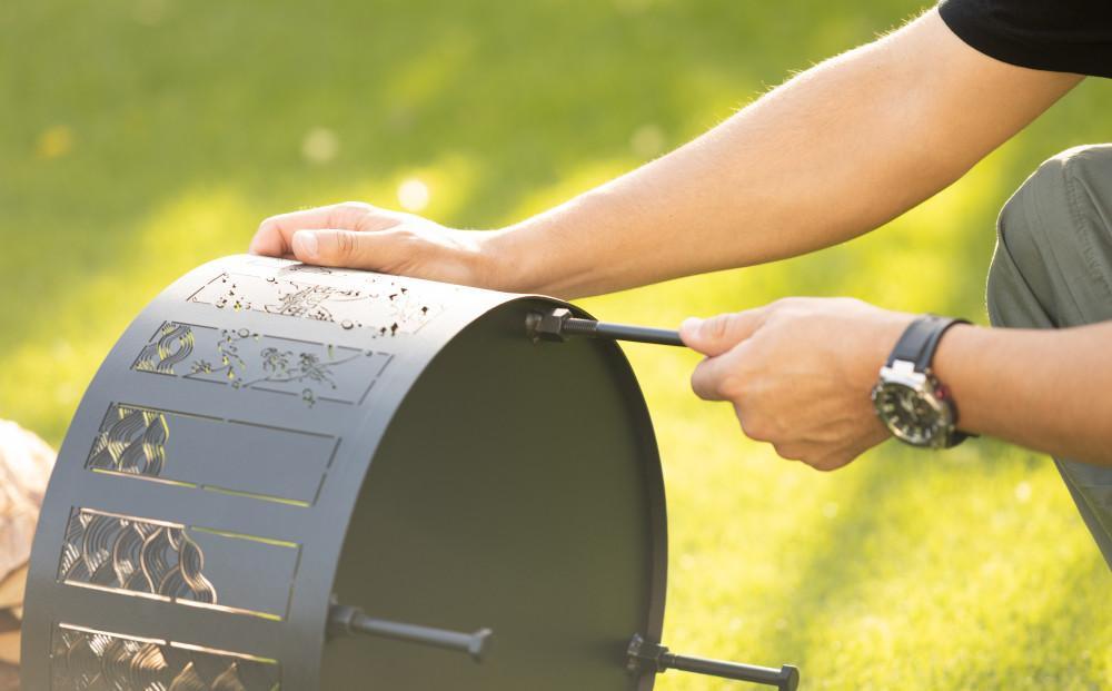 焚火台『竜宮絵巻』 専用収納バッグ・天板付き