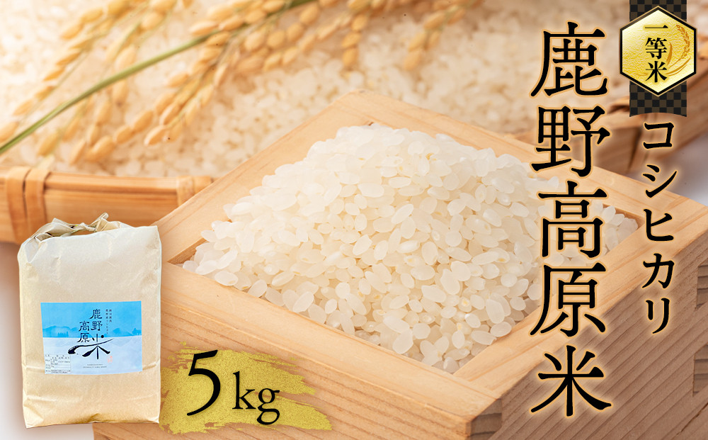 令和7年産 コシヒカリ 5 kg 鹿野高原米 精米