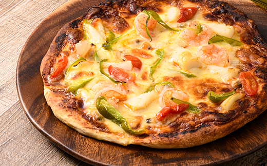 海鮮冷凍ピザ 直径21センチ 1枚 シーフード ピザ 海鮮 エビ 海老 いか イカ あさり 冷凍 パーティー グルメ 食品 F6L-861