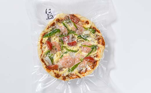 海鮮冷凍ピザ 直径21センチ 4枚 シーフード ピザ 海鮮 エビ 海老 いか イカ あさり 冷凍 パーティー グルメ 食品 F6L-1013