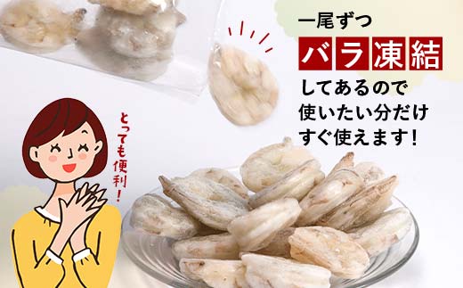 バナメイむきえび 600g エビ 海老 むき身 海鮮 魚介類 無添加 バラ凍結 保水剤不使用 下処理済み F6L-959 600g