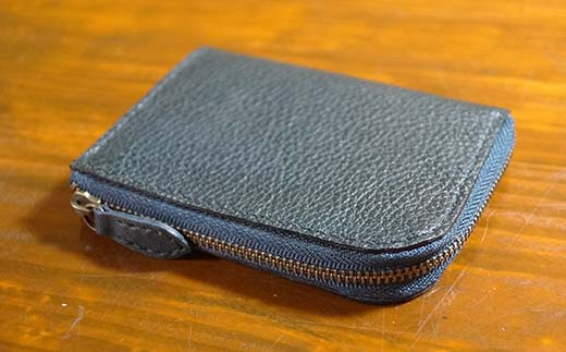 本革製L字ファスナーミニウォレット 収納時：縦約9.3cm×横約10.5cm ＜レッド＞ 牛革 本革 L字 ミニ ウォレット コインポーチ 国産牛革 革製品 贈り物 ギフト 国産 レッド F6L-211 レッド