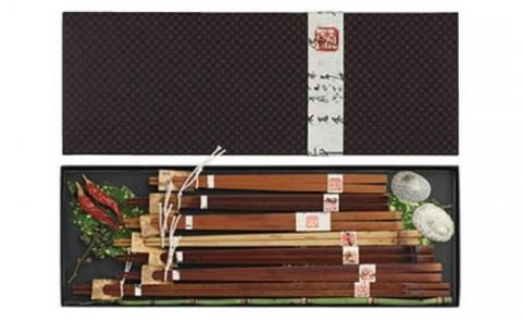 煤竹（すすたけ）箸セットB