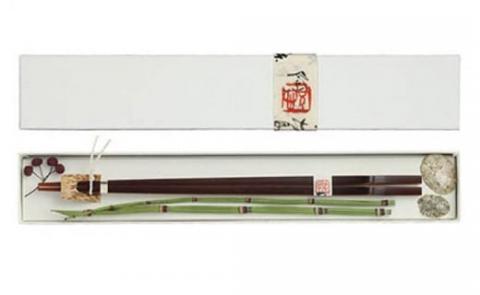 煤竹（すすたけ）箸　1膳