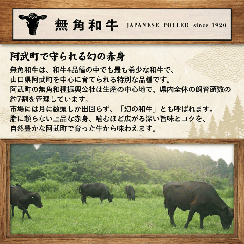 幻の希少和牛 「 無角和牛 100％ 噛む噛む ハンバーグ 」～ 赤身 の旨味と噛む楽しさ～ 材料： 無角和牛 岩塩 山椒 のみ