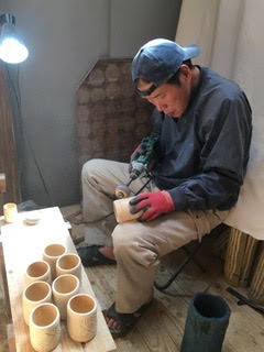 本藍染 竹マグカップ＆竹コップ