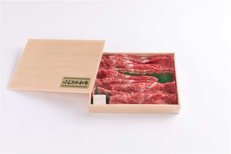 ふじおか牧場産阿波黒毛和牛肉【特選スライス600g】黒毛和牛（阿波牛）