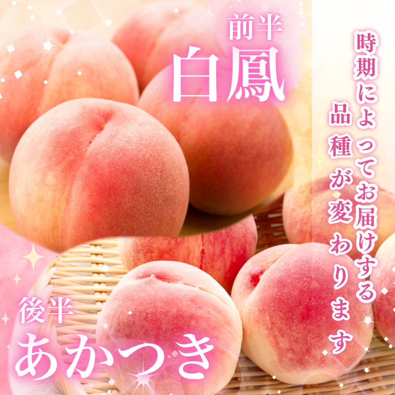 【6月下旬から7月下旬まで発送】 桃 4kg 白鳳 あかつき もも 白桃 モモ 果物 フルーツ 甘い 旬 贈答用 プレゼント 国産 徳島県
