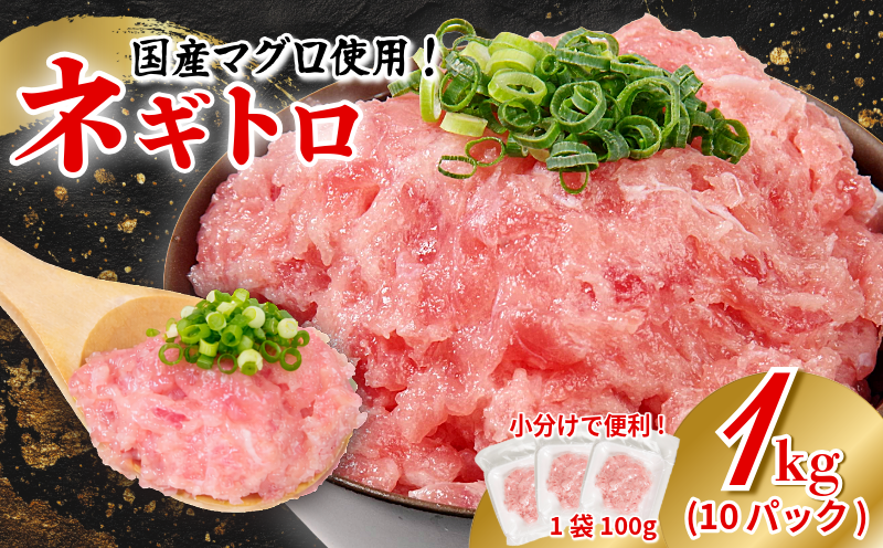 ネギトロ 1kg 100g×10P ねぎとろ マグロ 小分け ねぎとろ ネギトロ丼 まぐろたたき まぐろ マグロ 鮪 海鮮 海鮮丼 魚介 魚 人気 オススメ 小分け 人気 定番 ご飯 100g×10P