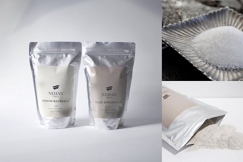 【NEHAN TOKYO】エプソルト4袋×クレイエプソルト4袋セット(スプーン2本付き)