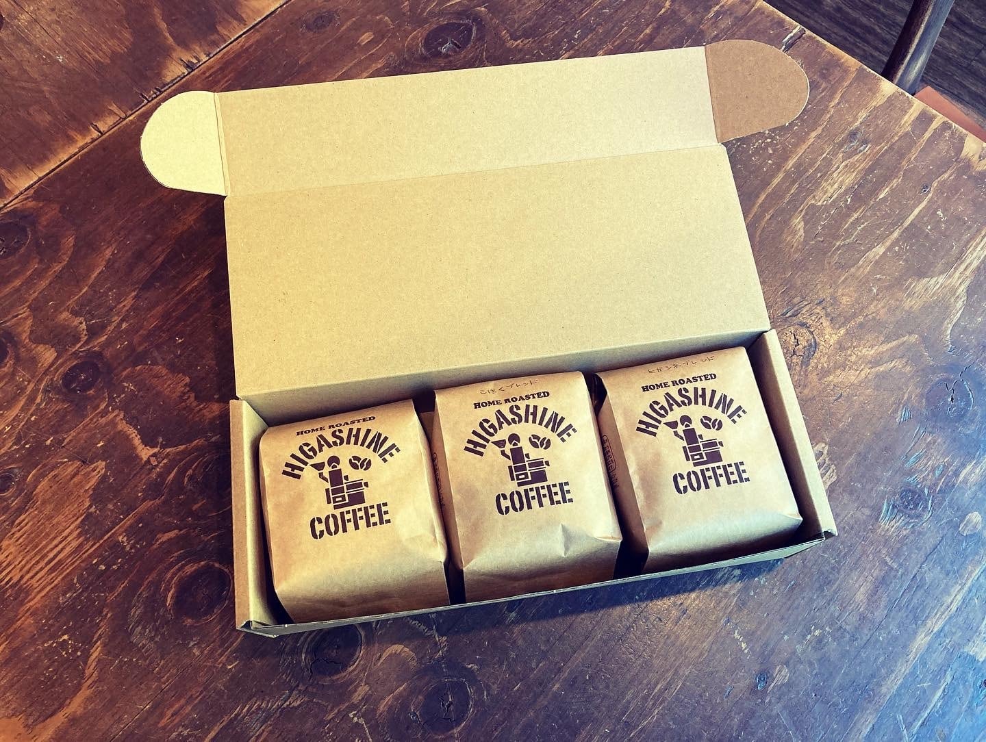 【ふるさと納税】3種の豆セット（150g×3袋）コーヒー 珈琲 自家焙煎 自然焙煎 水研ぎコーヒー ブレンド オリジナル アイスコーヒー ホットコーヒー 送料無料 450g