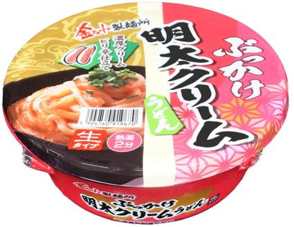 うどん 金ちゃん ぶっかけうどん 明太クリーム 168g×12個 インスタント カップ 生タイプ 明太子 徳島製粉 期間限定(大人気うどん 人気うどん ぶっかけうどん 簡単うどん 即席うどん うどん)