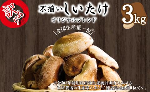 訳あり しいたけ 3kg 冷蔵 国産 徳島県 椎茸 しいたけ きのこ 家庭用 ( 大人気しいたけ 人気しいたけ 絶品しいたけ 至高しいたけ 国産しいたけ 徳島県産しいたけ 徳島県しいたけ )