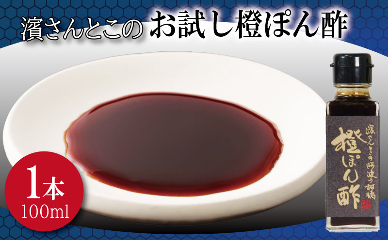 橙ポン酢 お試し 濱さんとこの こだわり 使いやすい 小瓶 タイプ 無添加 かつお節 昆布 老舗 醸造 徳島 小松島