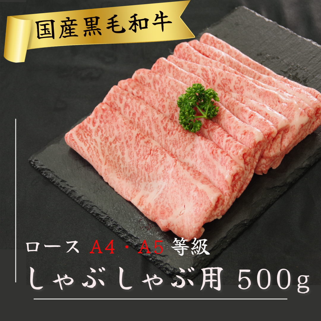 国産 黒毛和牛 阿波牛 ロース しゃぶしゃぶ 肉 500g 牛肉 赤身 ロース リブロース 肩ロース 赤身 A4 A5 等級 しゃぶしゃぶ すき焼き 鍋 料理