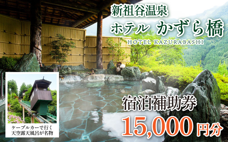 ホテル 宿泊券 15,000円分 新祖谷温泉