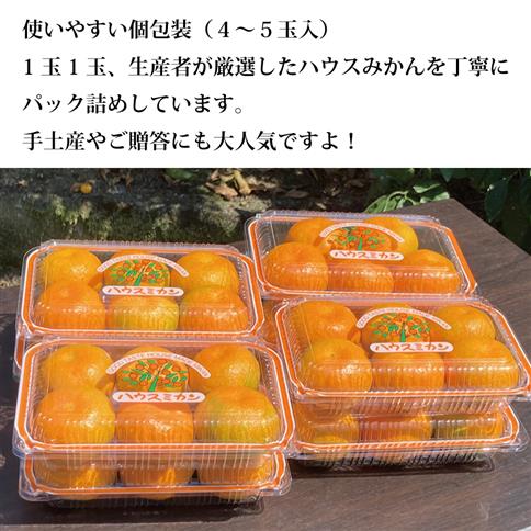 花岡農園 勝浦ハウスみかん SS-Mサイズ 3.5kg（個包装8パック入）