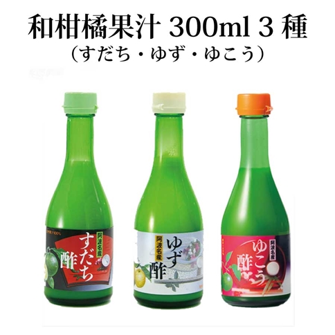 和柑橘果汁 300ml 3種セット
