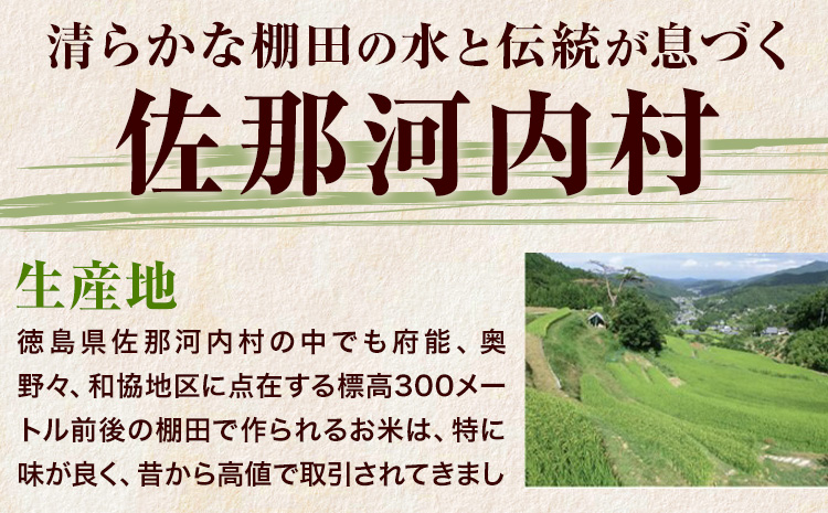 清流と寒暖差が生む村自慢の棚田米 精米 5kg《1月中旬-2月末出荷》徳島県 佐那河内村 お米 米 白米 送料無料---sanagouchi_lcl_45_5kg---