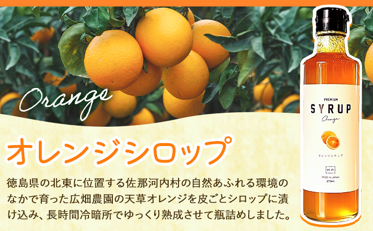 フルーツシロップ 天草オレンジ・キウイ セット 270ml×2本 KAWAZOE FRUIT《90日以内に出荷予定(土日祝除く)》シロップ フルーツソース かき氷 調味料 炭酸水 食品 贈り物 プレゼント 内祝 出産祝い 出産内祝い 誕生日 徳島県 佐那河内村---sanagouchi_kzf_2_2hn---