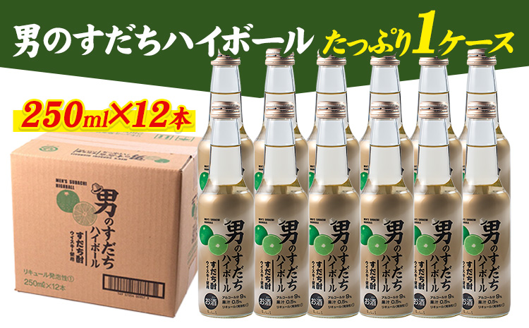 男のすだちハイボール　1ケース(250ml×12本入り) 《30日以内に出荷予定(土日祝除く)》 ---sanagouchi_izs_11_12hn---