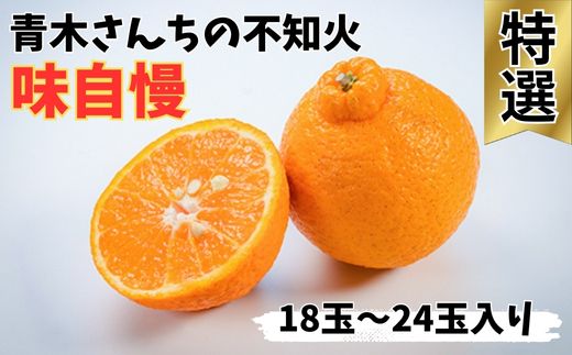 青木さんちの不知火（しらぬい）『味自慢』　1箱(18玉～24玉入り)　※2026年3月末頃から発送　※離島不可 ---sanagouchi_amh_1_1hk---