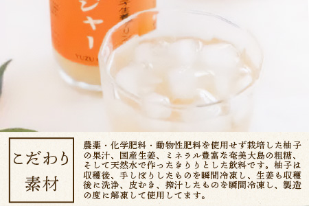 ゆずジンジャー 180ml×30本 [徳島 那賀 ゆず 柚子 ユズ 木頭柚子 木頭ゆず きとう柚子 きとうゆず 木頭 きとう ジンジャー 生姜 飲料 ジュース ドリンク 飲み物 果汁 果汁ジュース]【KM-47】